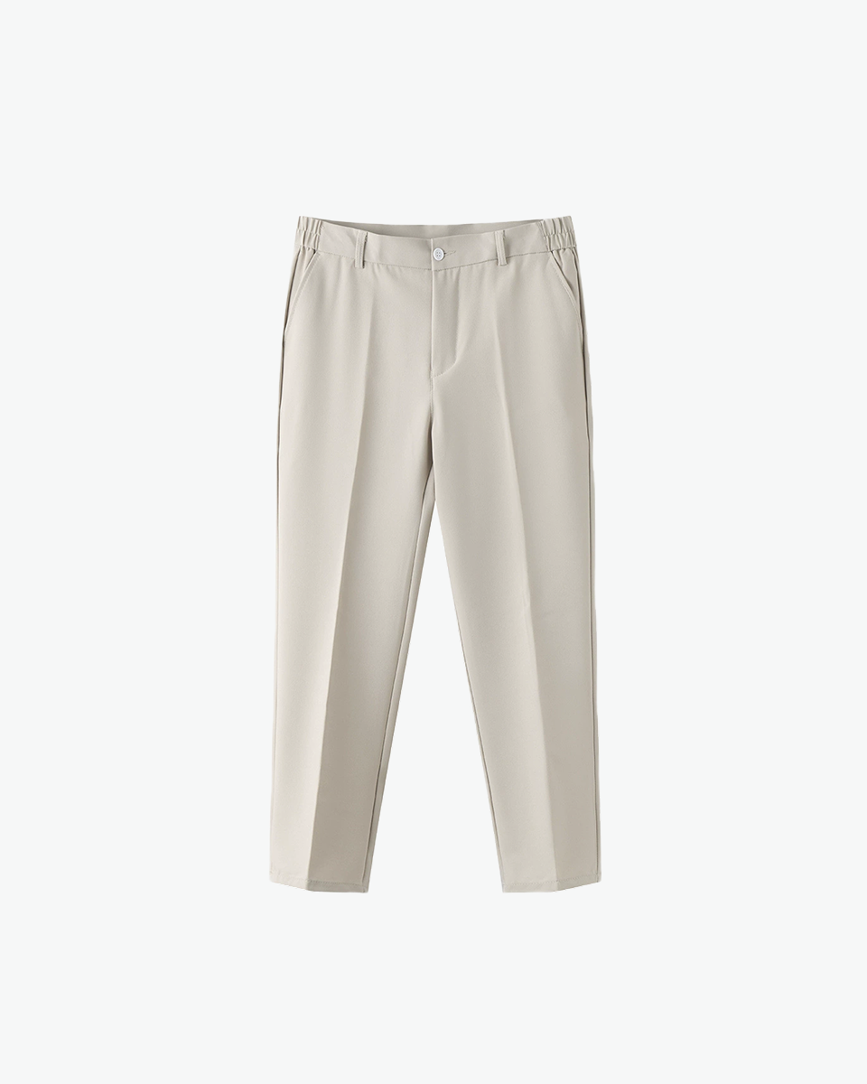 Stone tailored tapered trousers by Kingsley & Co