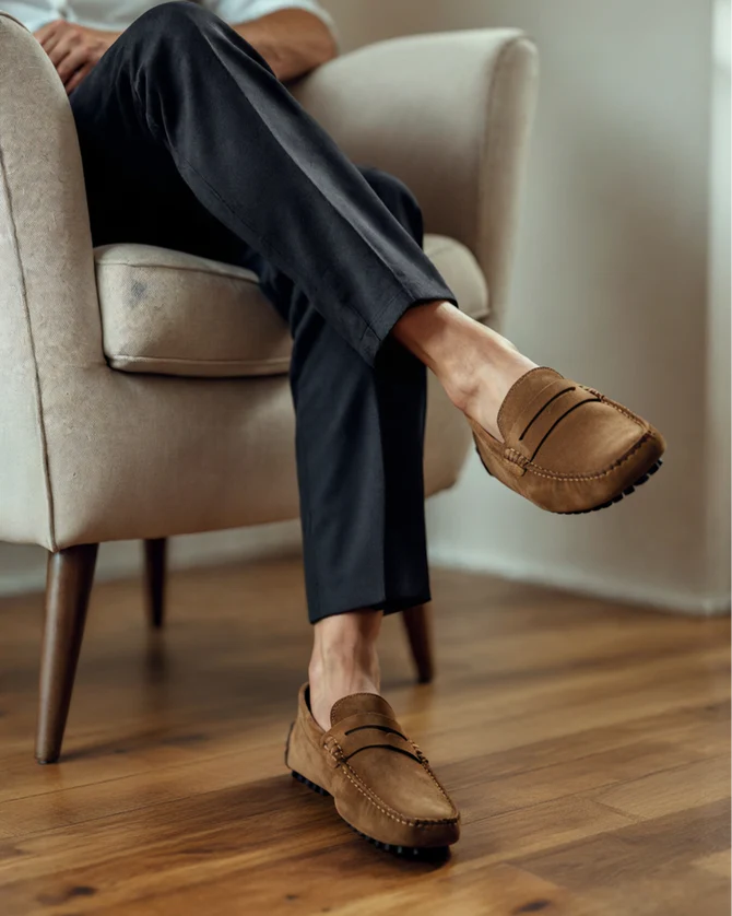 Suede Loafers